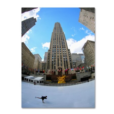 Trademark Fine Art CATeyes 'Rockefeller Center' Canvas Art, 22x32 MZ0265-C2232GG